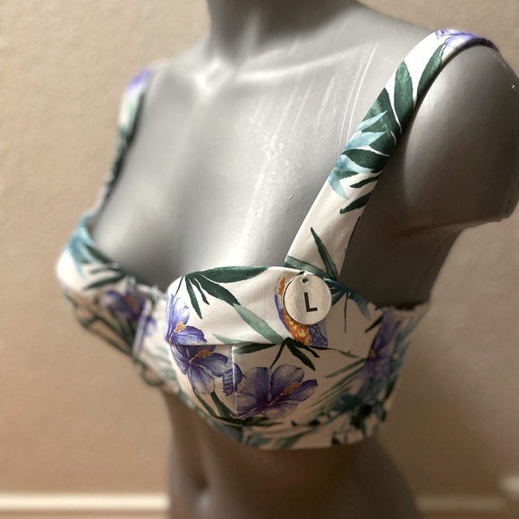 🆕Two piece Tropical swimsuit, top L, bottom XL - Picture 12 of 15